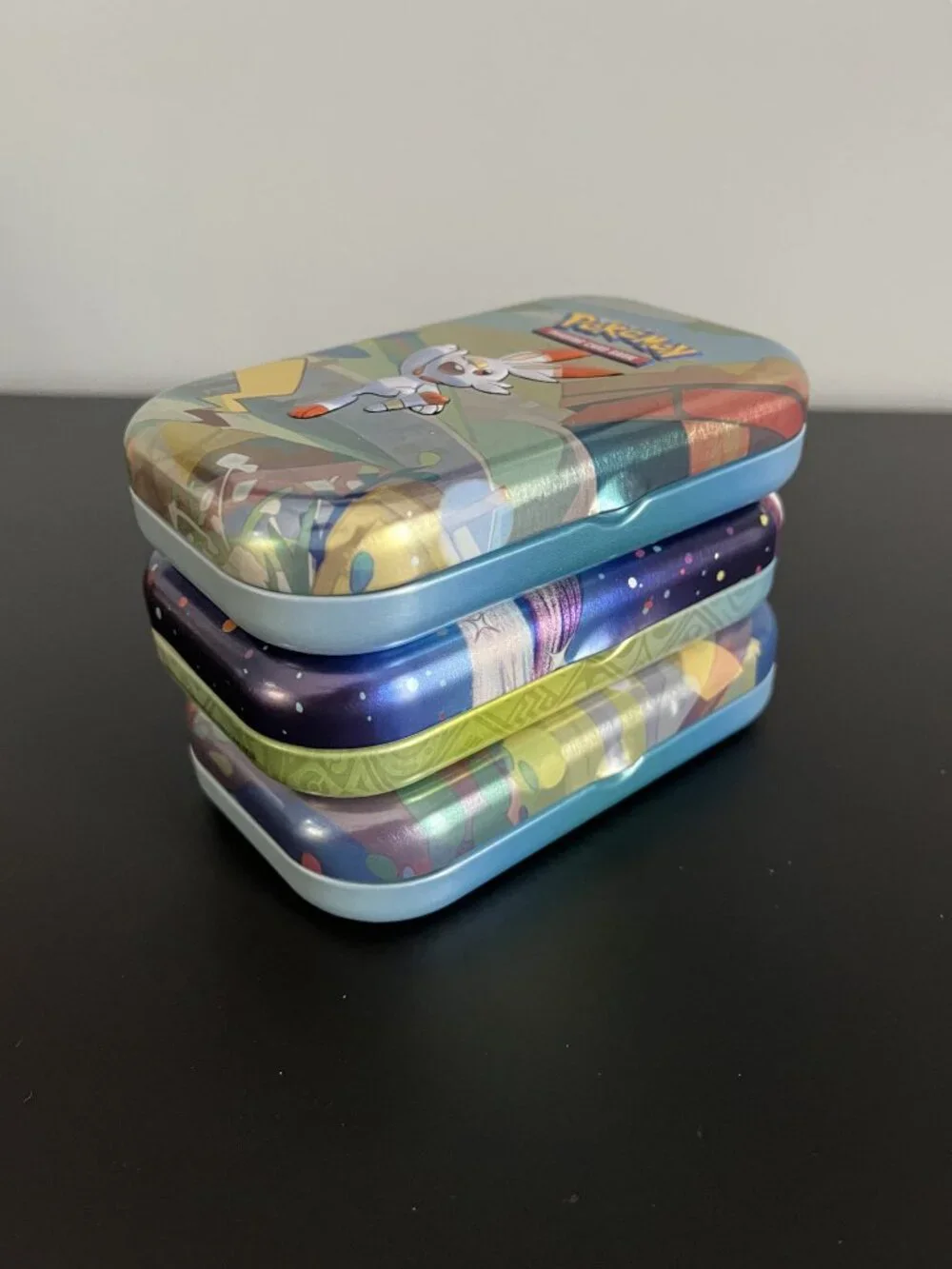 SET of 3 EMPTY Pokemon Card Tins
